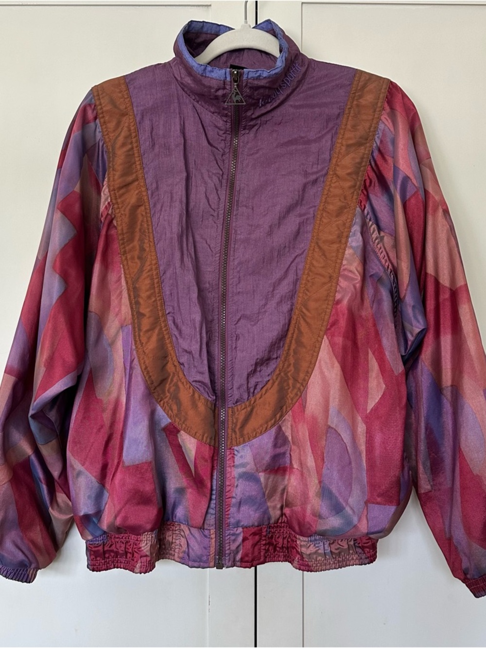 Vintage Le Coq Sportif Windbreaker Jacket Size M Full Zip Retro 80s 90s